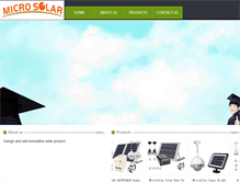 Tablet Screenshot of microsolarinc.com